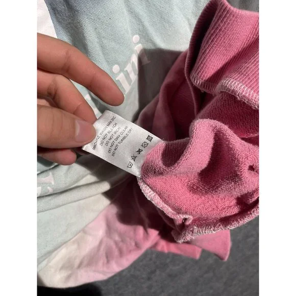 Sergio Tacchini Hoodie Mens Large Multicolor Ombre Logo Pullover Sweatshirt - Picture 8 of 8